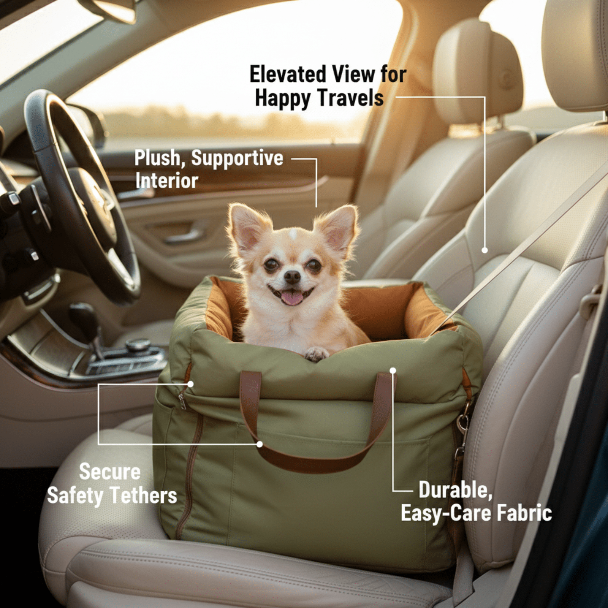 SafeTravel™ First - Class Dog Car Seat - My Store